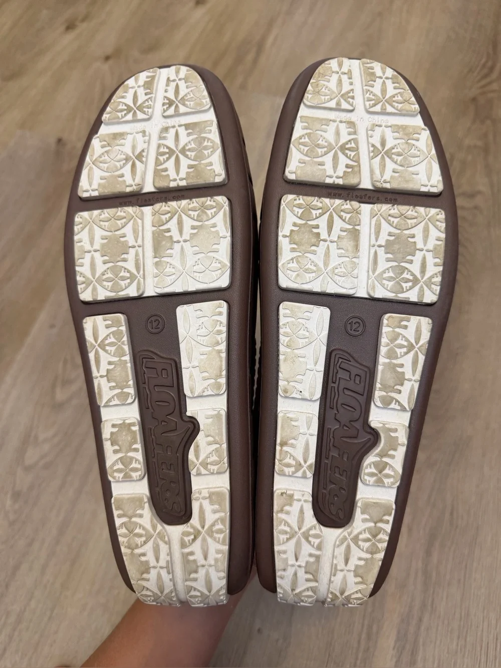 Men's Brown Perforated Slip-On Loafers